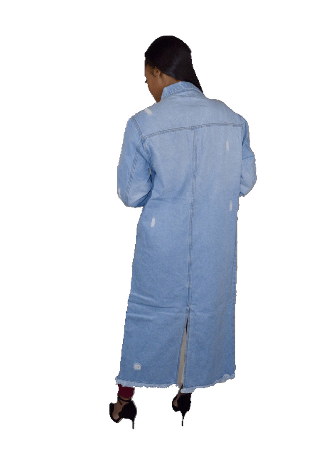 Long Streak Jean Jacket