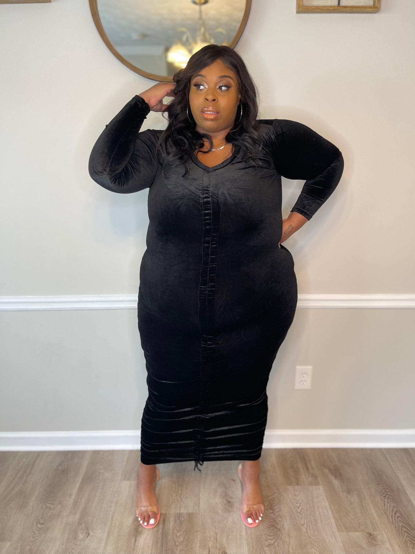 Nina Dress-Velvet