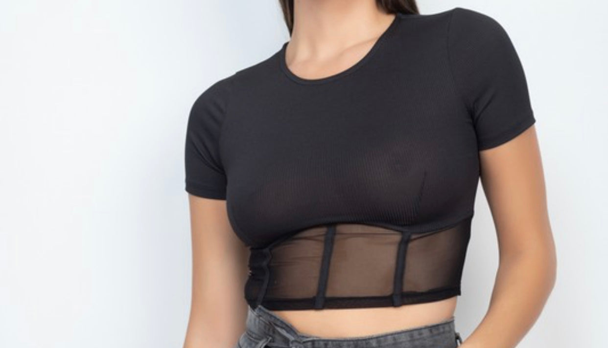 Meshed Up Crop Top