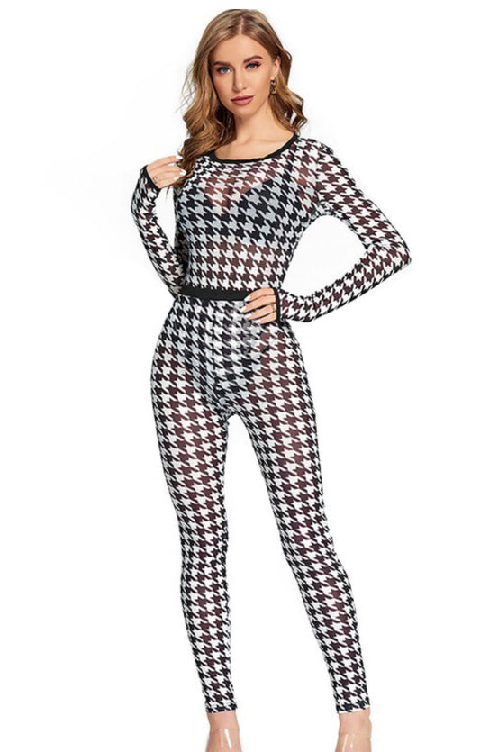 See Through My Houndstooth 2-piece set