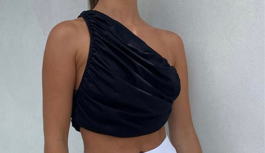 One-sided crop top
